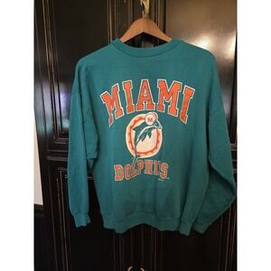 Vintage 1995 Miami Dolphins Sweatshirt, NFL,XL, Logo 7 Tag